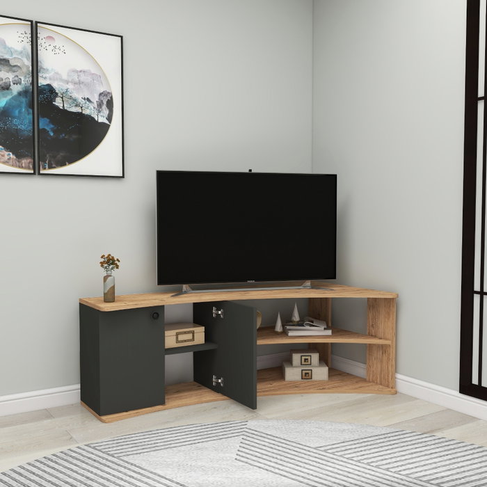 Hanah Home Soporte de TV Termera - Pino Atlántico, Antracita